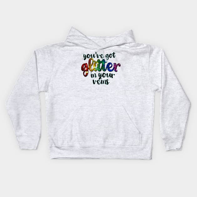 Cher Mamma Mia Glitter Pride Kids Hoodie by baranskini